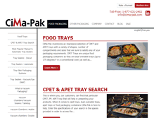 Tablet Screenshot of cima-pak.com